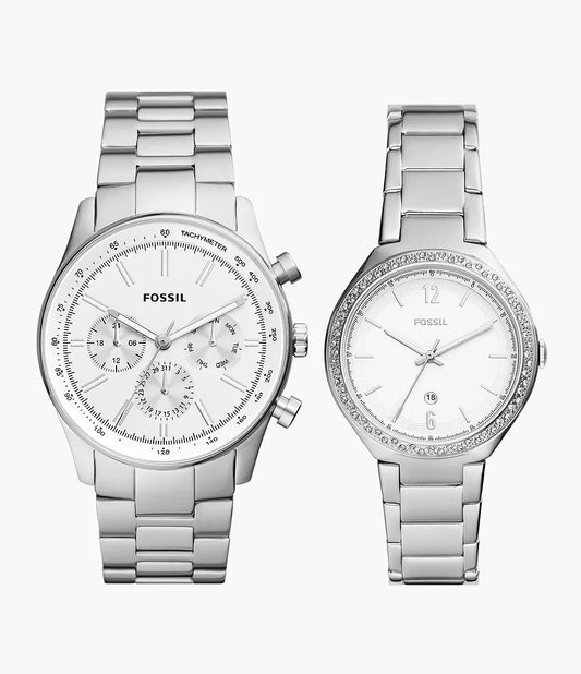BQ2832SET - Fossil His and Hers Multifunction Stainless Steel Watch Box Set - Shop Authentic watches(s) from Maybrands - for as low as ₦456500! 