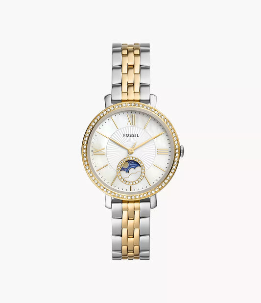 ES5166 - Fossil Jacqueline Sun Moon Multifunction Two-Tone Stainless Steel Watch - Shop Authentic watches(s) from Maybrands - for as low as ₦221500! 