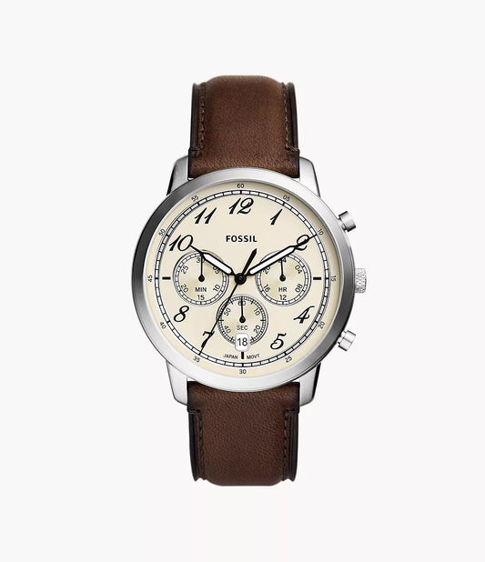 FS6022 - F ossil Neutra Chronograph Brown Leather Watch - Shop Authentic watches(s) from Maybrands - for as low as ₦221500! 