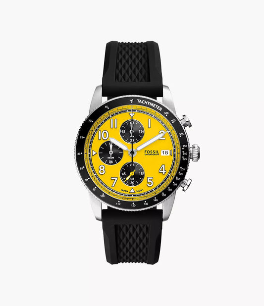 FS6044 - Fossil Sport Tourer Chronograph Black Silicone Watch - Shop Authentic watches(s) from Maybrands - for as low as ₦270500! 