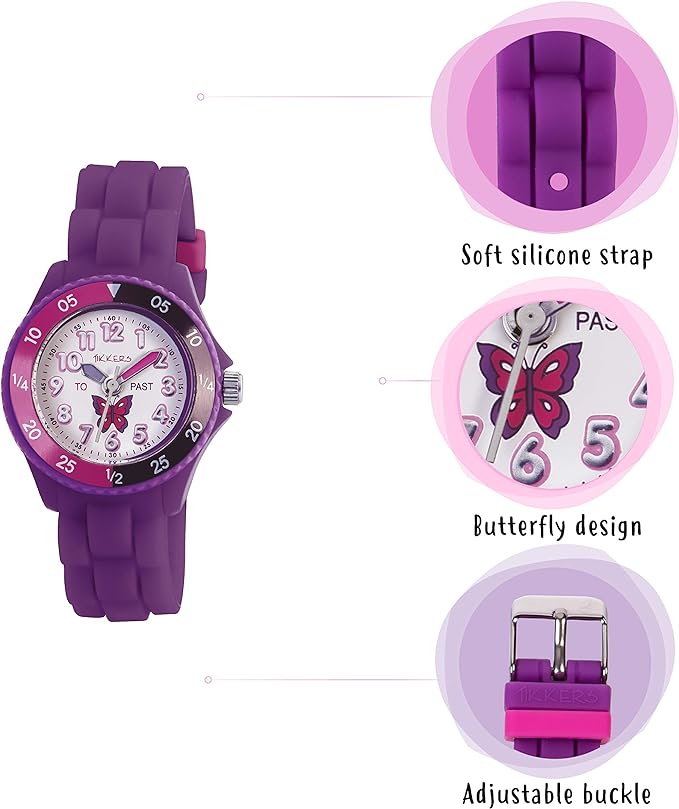 TK0041-Tikkers Girls' Analogue Quartz Watch with Rubber Bracelet - Shop Authentic watches(s) from Maybrands - for as low as ₦15500! 
