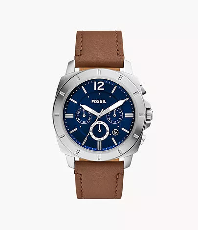 BQ2819-Fossil Privateer Chronograph Brown Leather Watch for Men - Shop Authentic watch(s) from Maybrands - for as low as ₦263500! 