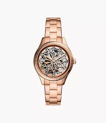 BQ3754-Fossil Rye Automatic Rose Gold-Tone Stainless Steel Watch for Women - Shop Authentic watches(s) from Maybrands - for as low as ₦207500! 