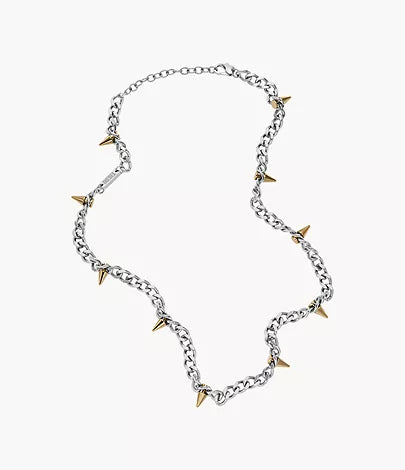 DX1454931-Diesel Two-Tone Stainless Steel Chain Unisex Necklace - Shop Authentic necklaces(s) from Maybrands - for as low as ₦188500! 