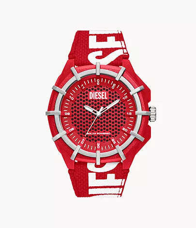 DZ4621-Diesel Framed Three-Hand Solar-Powered Red rPET Watch for Men - Shop Authentic watches(s) from Maybrands - for as low as ₦202000! 