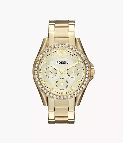 ES3203 - Fossil Riley Multifunction Gold-Tone Stainless Steel Watch - Shop Authentic watch(s) from Maybrands - for as low as ₦267500! 