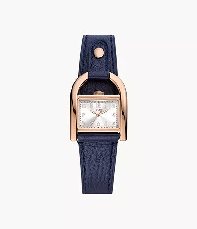 ES5266 - Fossil Harwell Three-Hand Navy LiteHide™ Leather Watch - Shop Authentic watch(s) from Maybrands - for as low as ₦267500! 
