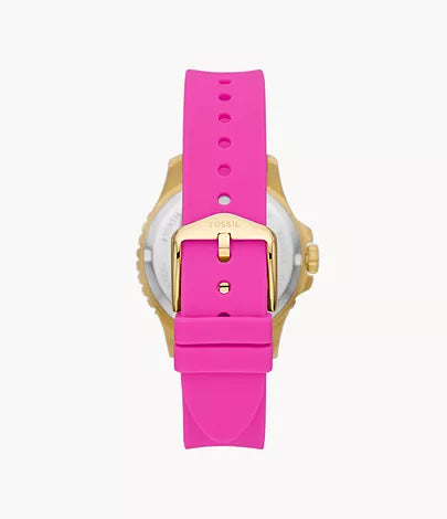 ES5290-Fossil FB-01 Three-Hand Date Pink Silicone Watch for Women - Shop Authentic watches(s) from Maybrands - for as low as ₦112000! 