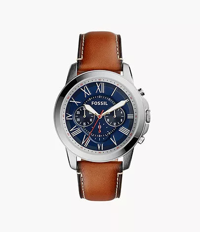 FS5210-Fossil Grant Chronograph Light Brown Leather Watch for Men - Shop Authentic watches(s) from Maybrands - for as low as ₦263500! 
