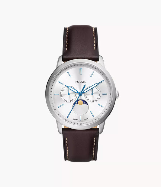 FS5905 - Fosssil Neutra Moonphase Multifunction Brown Leather Watch - Shop Authentic watches(s) from Maybrands - for as low as ₦221500! 
