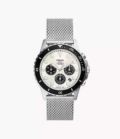 FS5915-Fossil FB-01 Chronograph Stainless Steel Mesh Watch for Men - Shop Authentic watches(s) from Maybrands - for as low as ₦173000! 
