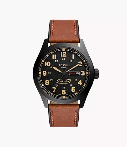 FS5978 - Fossil Defender Solar-Powered Luggage Leather Watch - Shop Authentic watches(s) from Maybrands - for as low as ₦299000! 