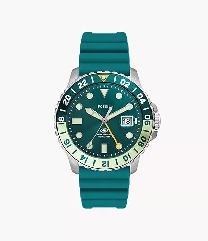FS5992-Fossil Blue GMT Oasis Silicone Watch for Men - Shop Authentic watches(s) from Maybrands - for as low as ₦167000! 