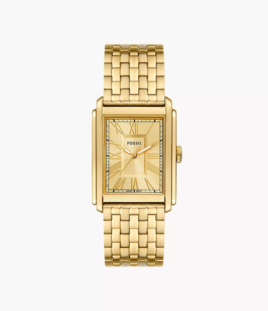 FS6009 - Fossil Carraway Three-Hand Gold-Tone Stainless Steel Watch - Shop Authentic watches(s) from Maybrands - for as low as ₦310500! 