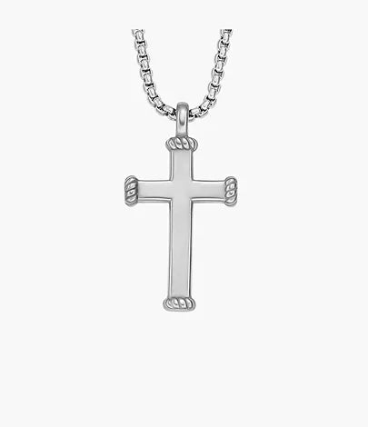 JF04401040-Fosil Meaningful Moments Stainless Steel Pendant Necklace for Men - Shop Authentic necklaces(s) from Maybrands - for as low as ₦93500! 