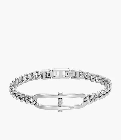 JF04468040-Fossil Heritage D-Link Stainless Steel Chain Bracelet for Men - Shop Authentic bracelets(s) from Maybrands - for as low as ₦90500! 
