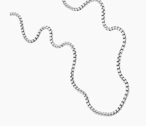 JF04505040-Fossil All Stacked Up Stainless Steel Chain Unisex Necklace - Shop Authentic necklaces(s) from Maybrands - for as low as ₦65500! 