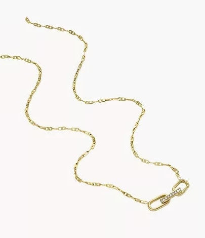 JF04523710 - Fossil Heritage D-Link Gold-Tone Stainless Steel Chain Necklace for women - Shop Authentic necklace(s) from Maybrands - for as low as ₦109500! 