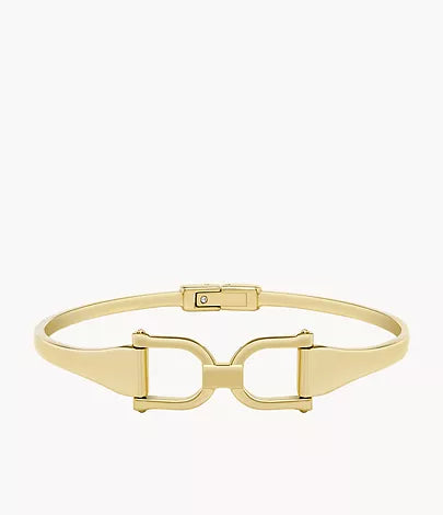 JF04524710-Fossil Heritage D-Link Gold-Tone Stainless Steel Bangle Bracelet for Women - Shop Authentic bracelet(s) from Maybrands - for as low as ₦109500! 