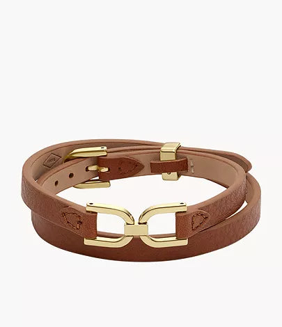 JF04527710-Fossil Heritage D-Link Medium Brown Leather Bracelet for Women - Shop Authentic bracelets(s) from Maybrands - for as low as ₦83500! 