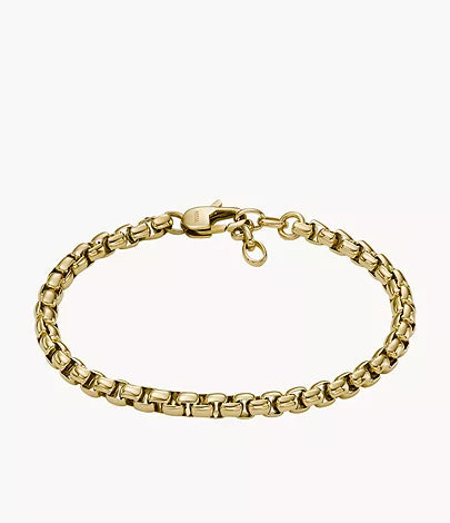 JF04561710-Fossil All Stacked Up Gold-Tone Stainless Steel Chain Unisex Bracelet - Shop Authentic bracelets(s) from Maybrands - for as low as ₦103000! 
