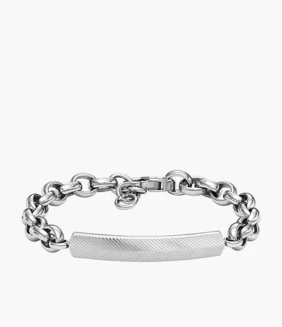 JF04569040-Fossil Harlow Linear Texture Stainless Steel Chain Bracelet for Men - Shop Authentic bracelets(s) from Maybrands - for as low as ₦83500! 
