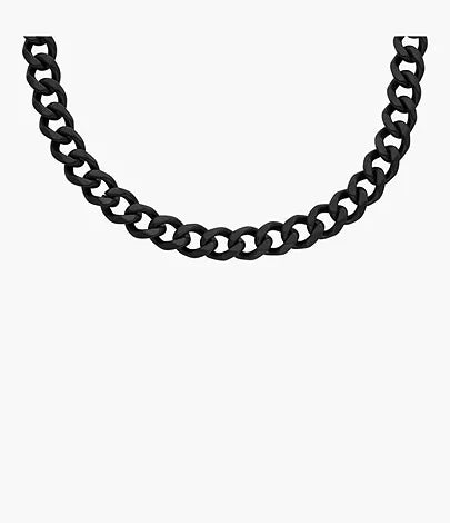 JF04613001 - Fossil Bold Chains Black Stainless Steel Chain Necklace - Shop Authentic necklace(s) from Maybrands - for as low as ₦125000! 