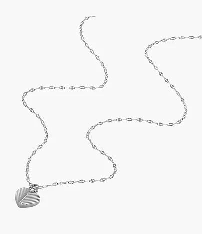 JF04669SET - Fossil Harlow Heart To Heart Stainless Steel Pendant Necklace and Earrings Set For Women - Shop Authentic Jewelry(s) from Maybrands - for as low as ₦110500! 