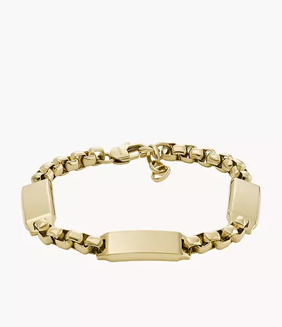 JF04695710 - Fossil Drew Gold-Tone Stainless Steel Chain Bracelet For Men - Shop Authentic bracelet(s) from Maybrands - for as low as ₦98000! 