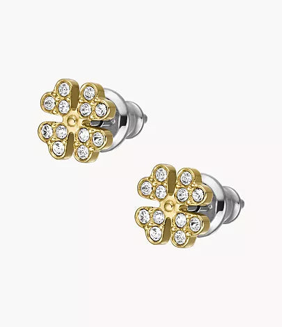 JOF00990710-Fossil Ear Party Gold-Tone Stainless Steel Stud Earrings - Shop Authentic earrings(s) from Maybrands - for as low as ₦61000! 