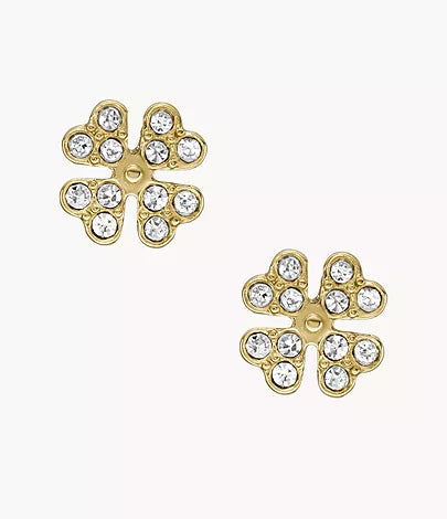 JOF00990710-Fossil Ear Party Gold-Tone Stainless Steel Stud Earrings - Shop Authentic earrings(s) from Maybrands - for as low as ₦61000! 
