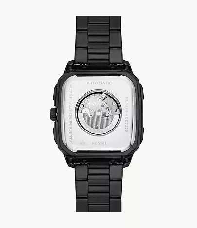ME3238-Fossil Inscription Automatic Black Stainless Steel Watch for Men - Shop Authentic watch(s) from Maybrands - for as low as ₦255500! 