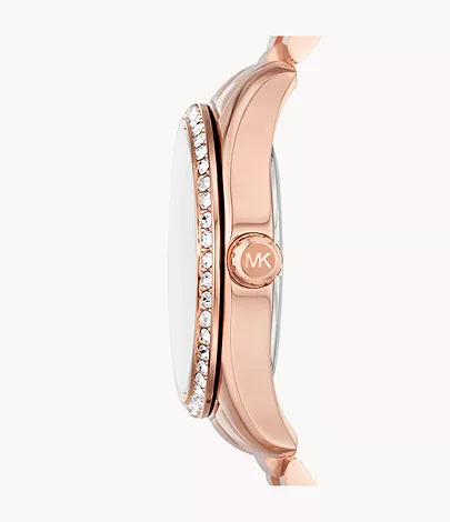 MK7444 - Michael Kors Lexington Three-Hand Rose Gold-Tone Stainless Steel Watch - Shop Authentic watch(s) from Maybrands - for as low as ₦498000! 