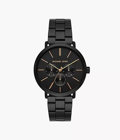 MK8703 - Michael Kors Men's Blake Multifunction Black Stainless Steel Watch - Shop Authentic watch(s) from Maybrands - for as low as ₦244500! 