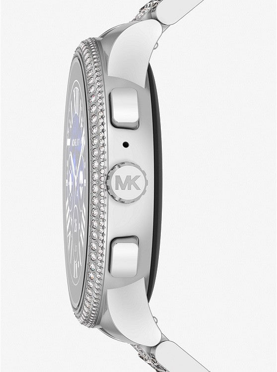 MICHAEL KORS Gen 6 Camille Pavé Silver-Tone Smartwatch - Shop Authentic watch(s) from Maybrands - for as low as ₦660500! 