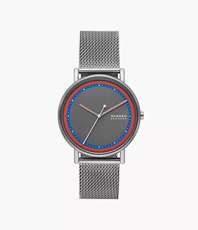 SKW6900-Skagen Signatur Three-Hand Charcoal Stainless Steel Mesh Watch for Men - Shop Authentic watches(s) from Maybrands - for as low as ₦235500! 