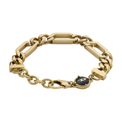 DX1471710 - Diesel Men's Gold-Tone Stainless Steel Chain Bracelet - Shop Authentic bracelets(s) from Maybrands - for as low as ₦148000! 