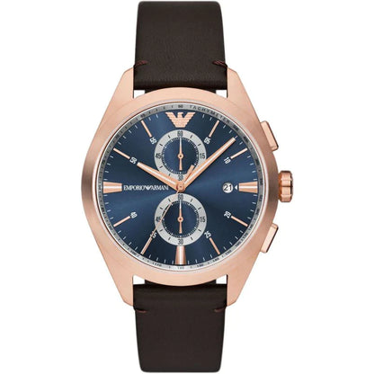 AR11554 - Emporio Armani Claudio Brown Leather Stainless Steel Watch for Men - Shop Authentic watches(s) from Maybrands - for as low as ₦506000! 